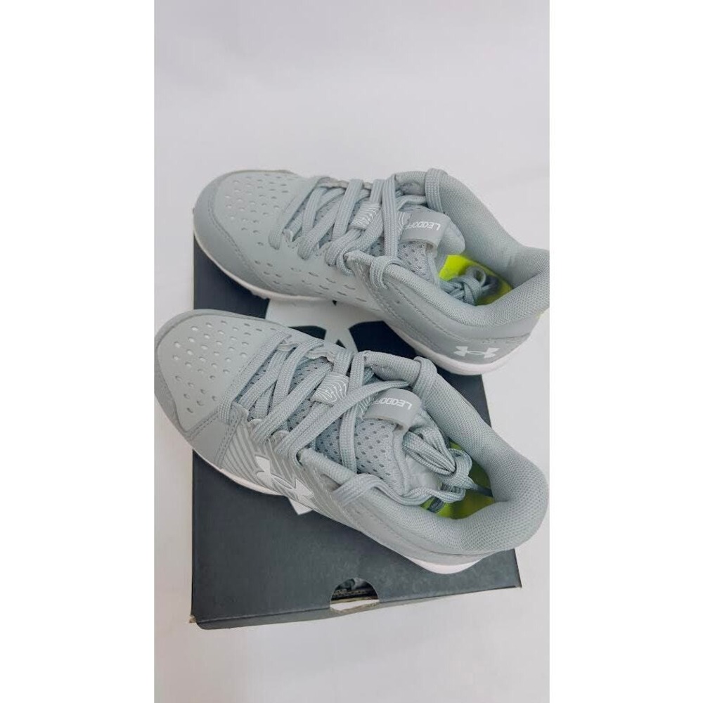 NEW! UNDER ARMOUR 3025600 K CLEAT 102 GRY 12K
